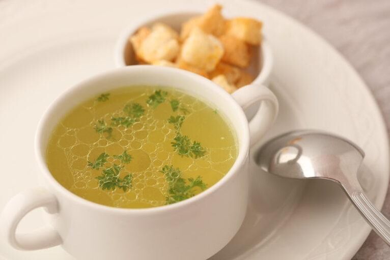 Chicken broth can be consumed on the third day of the 6-petal diet. 