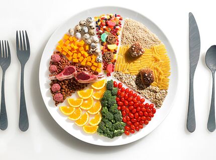 Ducan -alled foods on a dish